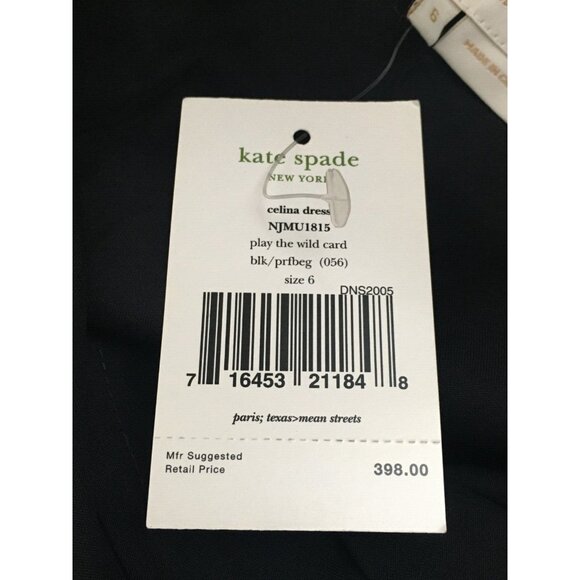Kate Spade New York Celina Dress Sz 6 Seen Zooey Deschanel/Taylor Swift NO BELT - Picture 6 of 8